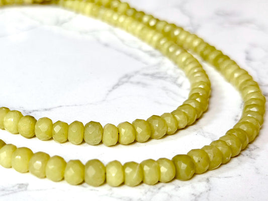 Lemon Jade Rope Necklace