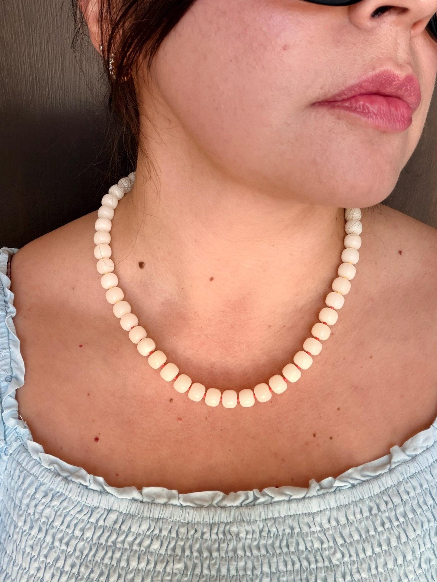 Peek-a-Boo Bodhi Bead Necklace