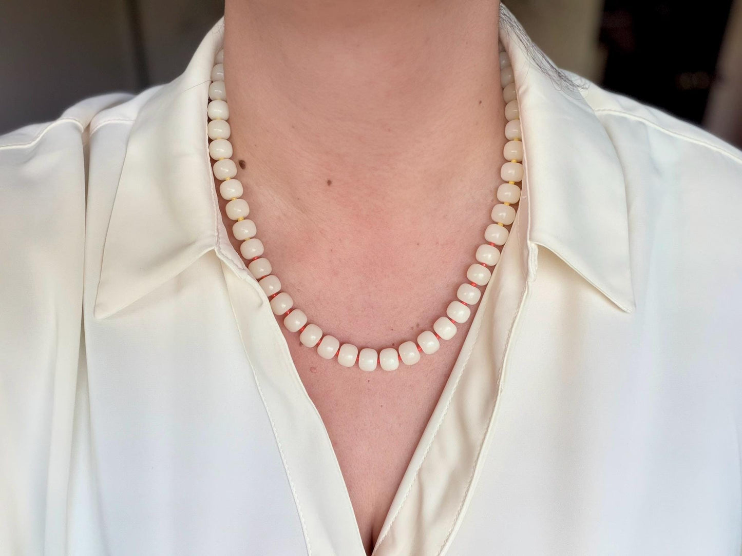 Peek-a-Boo Bodhi Bead Necklace