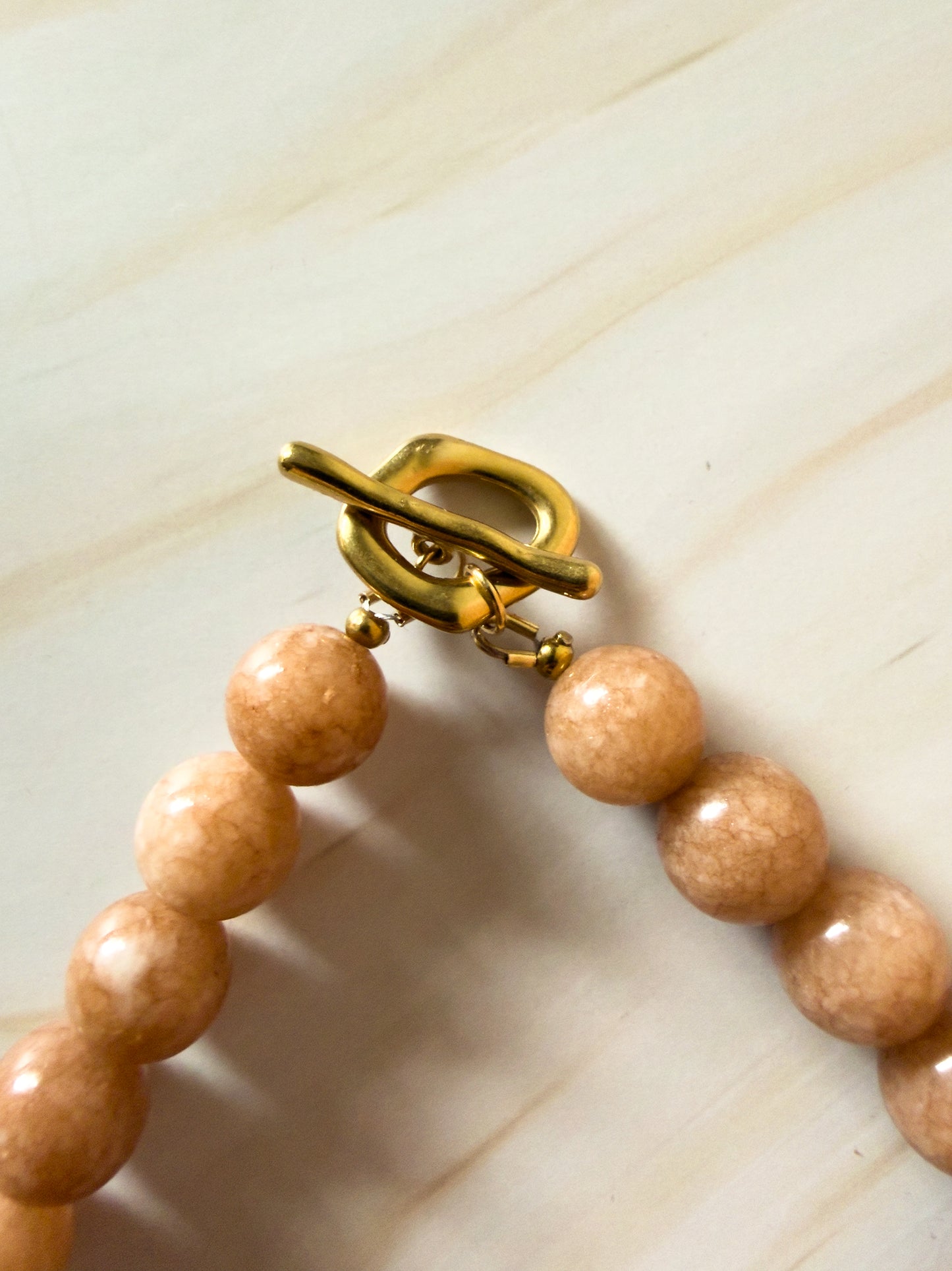 Sunstone Beaded Necklace