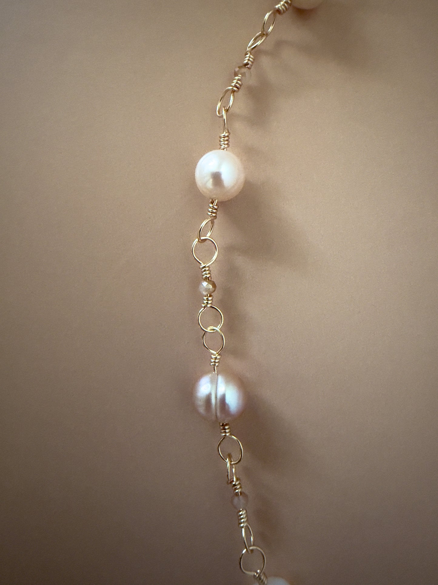 Rescued Freshwater Pearl Y-Neckacle