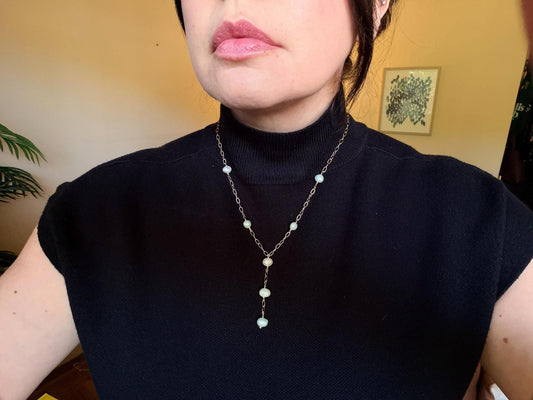 Freshwater Pearl Lariat Necklace