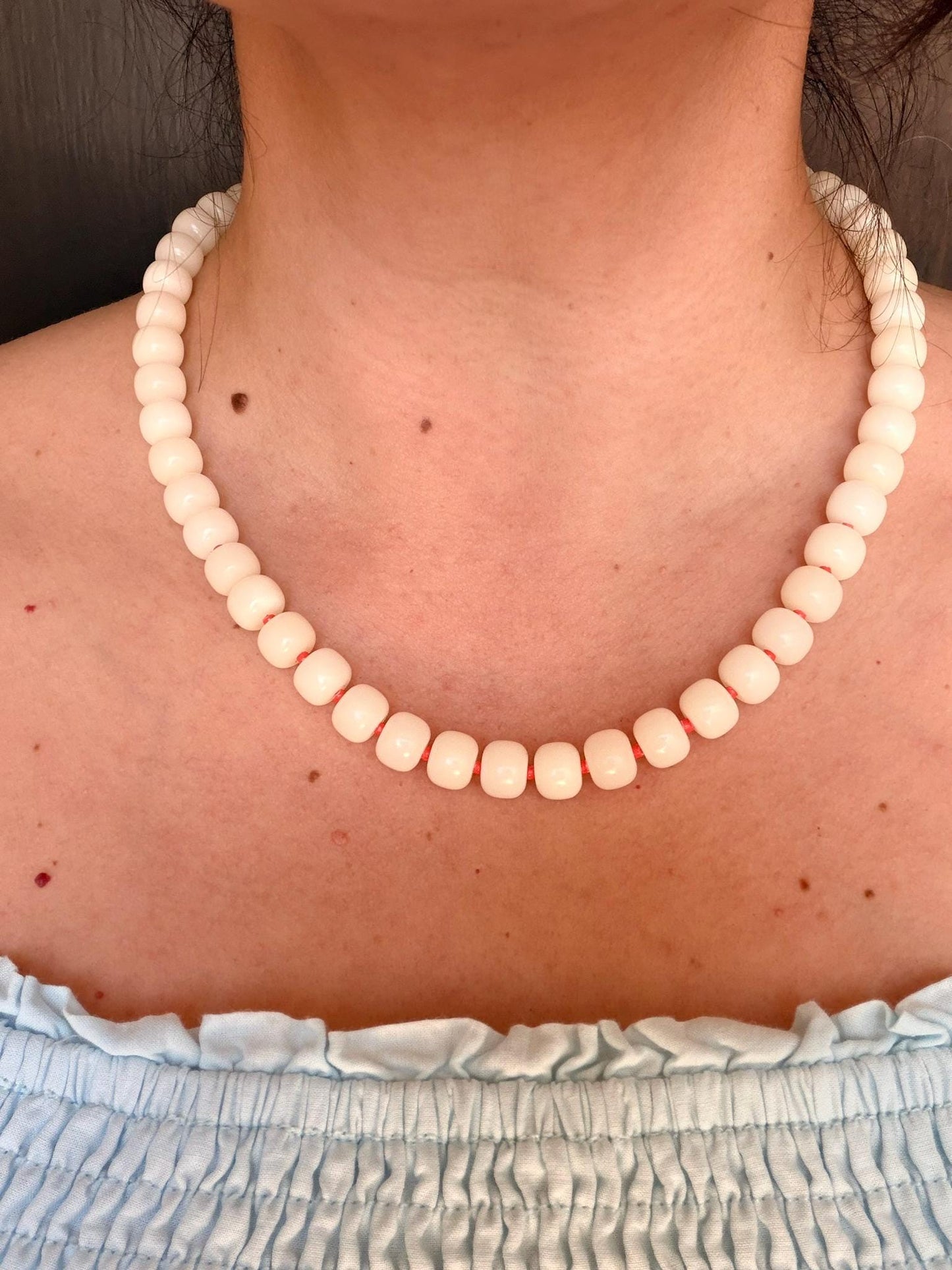 Peek-a-Boo Bodhi Bead Necklace